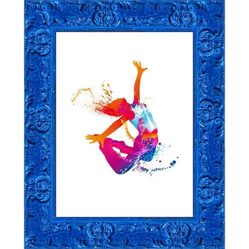 Sylvia · Blau · Bilderrahmen