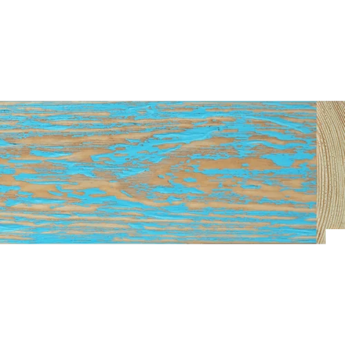 Gaia 70 · Türkis · Holzrahmenleisten
