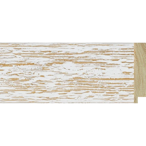 Gaia 70 · Weiß lasiert · Holzrahmenleisten